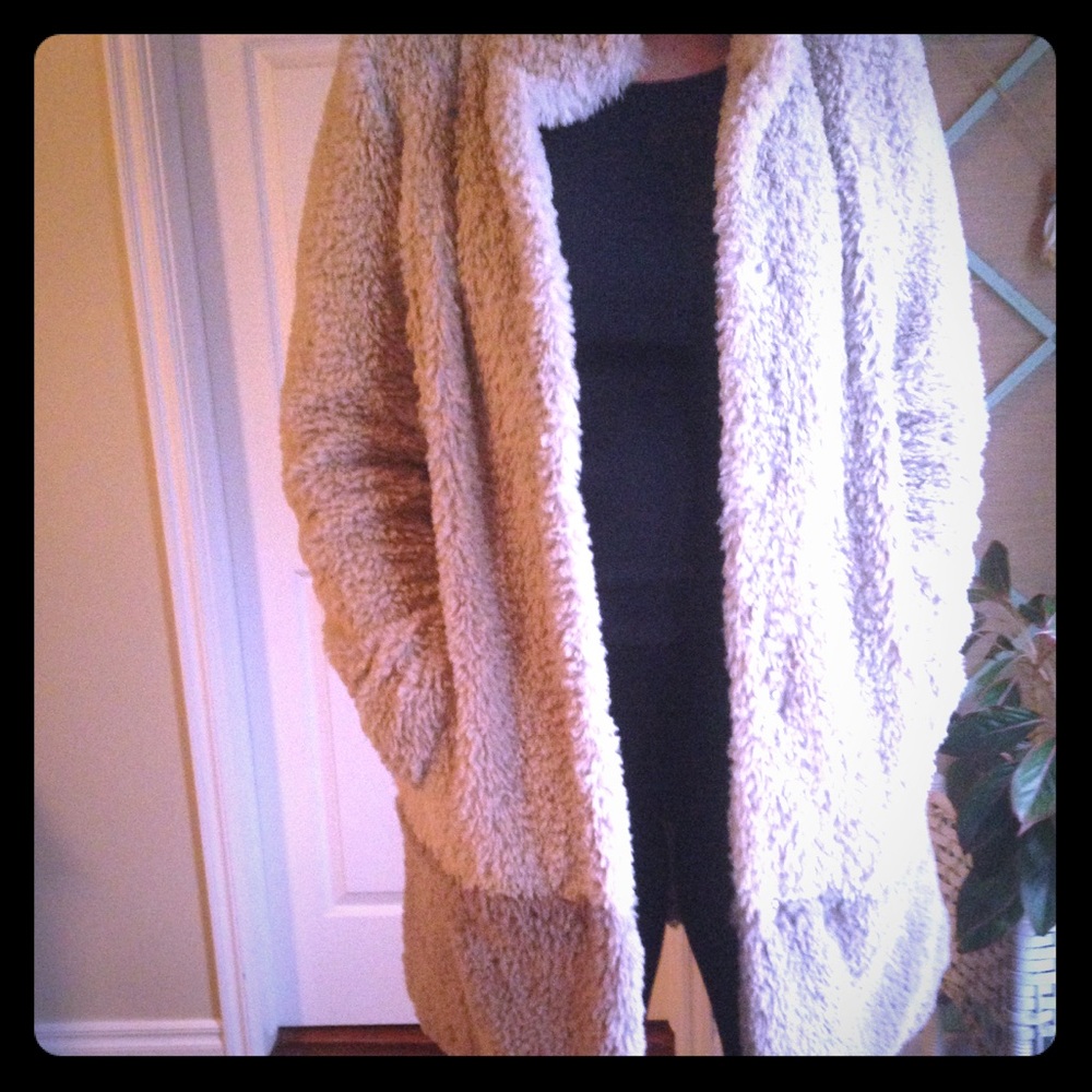 Kenneth Cole faux fur coat